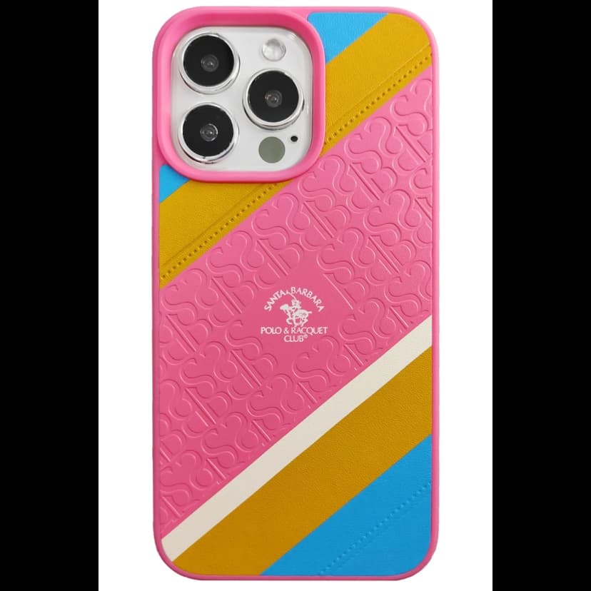 Santa Barbara Polo Racquet Club Apple iPhone 13 Pro Franco Deri Kapak - Pembe