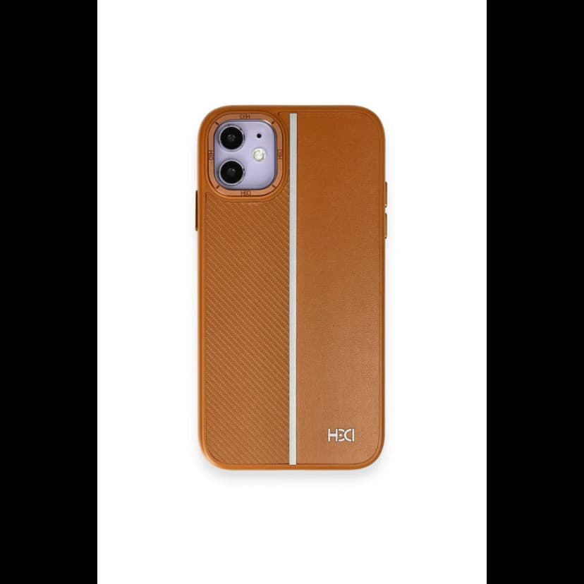 HDD Apple iPhone 11 Kılıf HBC-155 Lizbon Kapak - Kahverengi