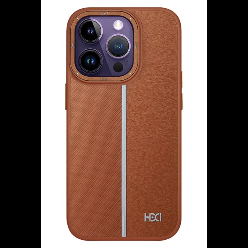 HDD Apple iPhone 14 Pro Max Kılıf HBC-155 Lizbon Kapak - Kahverengi