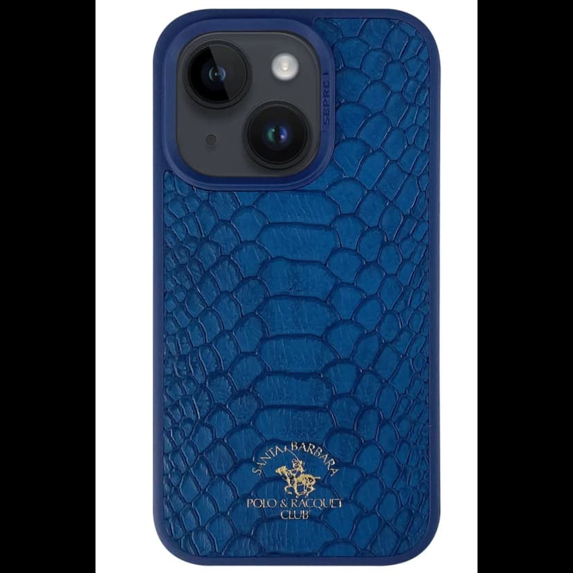 Santa Barbara Polo Racquet Club Apple iPhone 14 Knight Deri Kapak - Lacivert