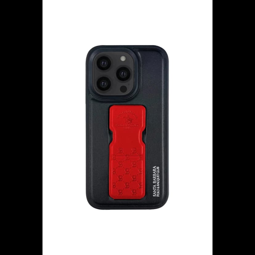 Santa Barbara Polo Racquet Club Apple iPhone 13 Pro Parker Stand Kapak - Kırmızı
