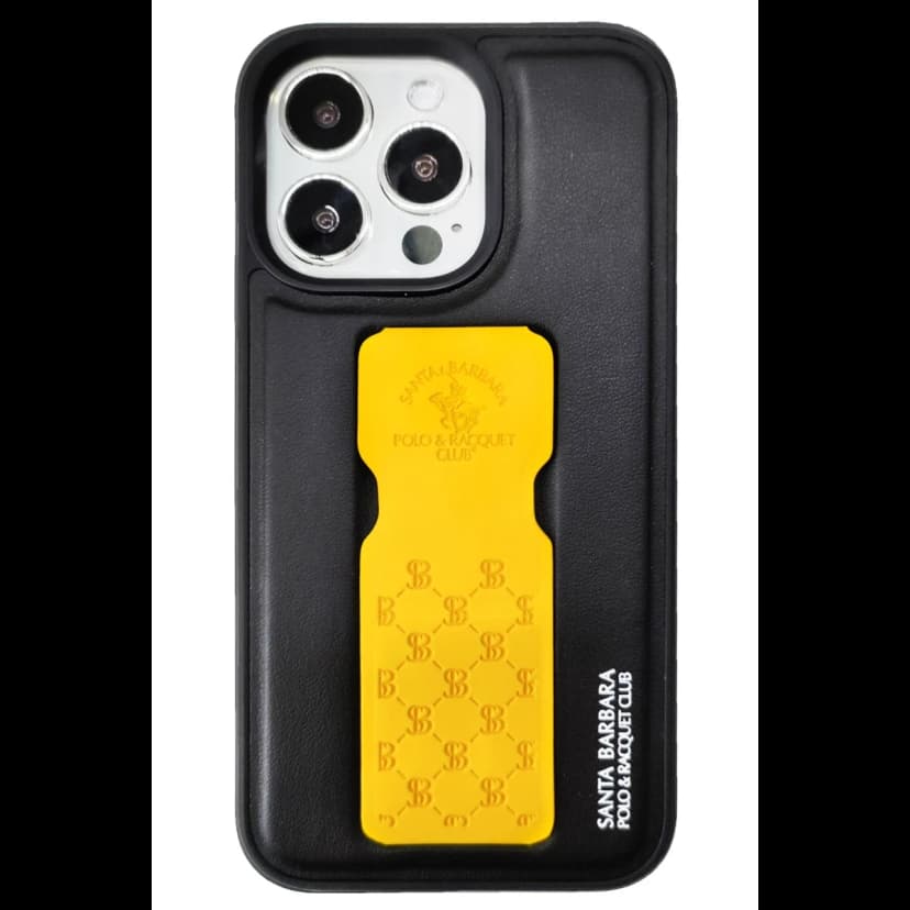 Santa Barbara Polo Racquet Club Apple iPhone 13 Pro Parker Stand Kapak - Sarı