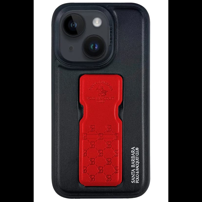 Santa Barbara Polo Racquet Club Apple iPhone 14 Parker Stand Kapak - Kırmızı