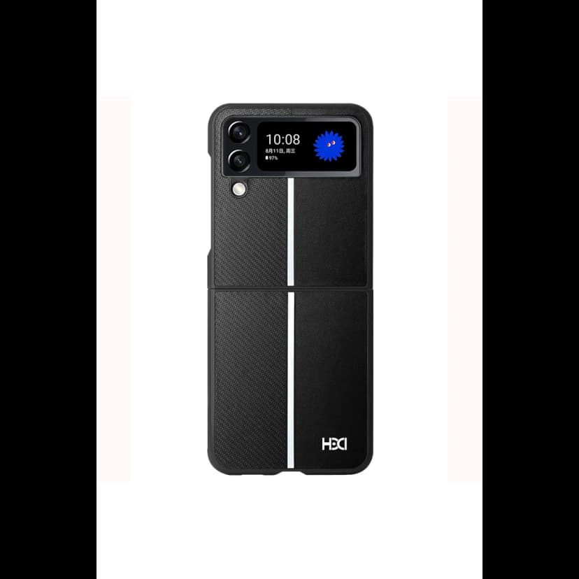 HDD Samsung Galaxy Z Flip 4 Kılıf HBC-155 Lizbon Kapak - Siyah