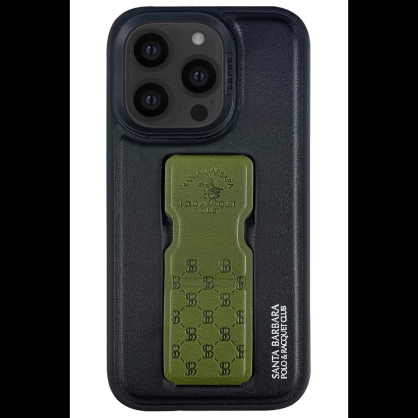 Santa Barbara Polo Racquet Club Apple iPhone 14 Pro Max Parker Stand Kapak - Yeşil