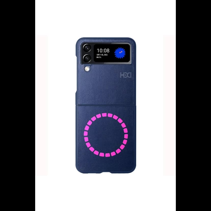 HDD Samsung Galaxy Z Flip 4 Kılıf HBC-156 Forum Magneticsafe Kapak - Lacivert