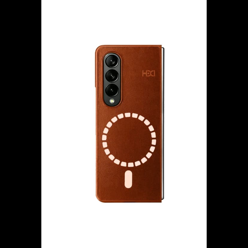 HDD Samsung Galaxy Z Fold 3 Kılıf HBC-156 Forum Magneticsafe Kapak - Kahverengi