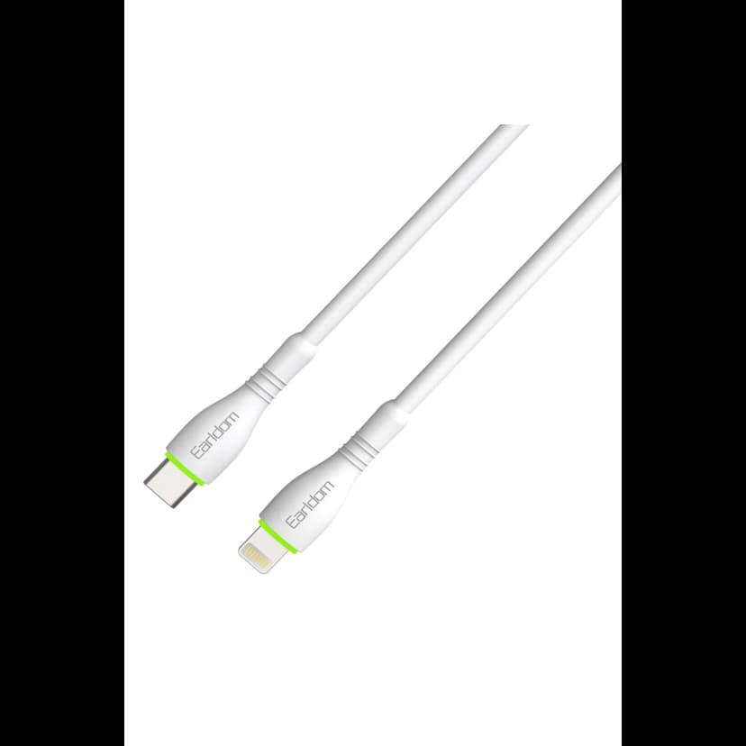 Earldom EC-151i PD 20W Type-C to Lightning 1M Hızlı Şarj Kablosu - Beyaz
