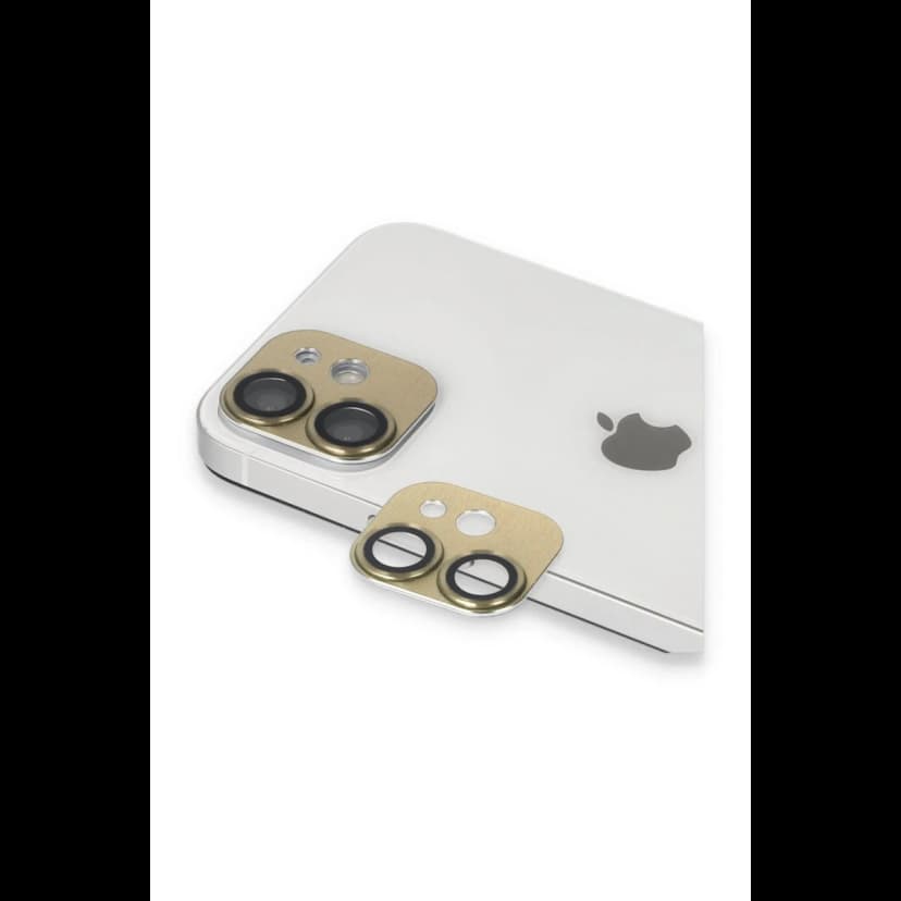 Newface Apple iPhone 11 Pers Alüminyum Kamera Lens - Gold