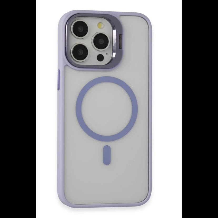 Joko Apple iPhone 15 Pro Max Kılıf Roblox Lens Magsafe Standlı Kapak - Lila
