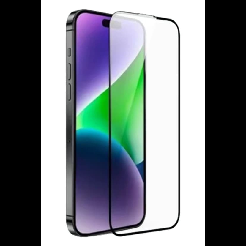 URR Apple iPhone 14 Pro Max 2.5D Antistatik Silkscreen Cam Ekran Koruyucu - Siyah
