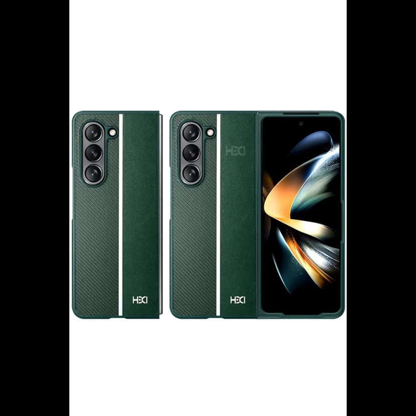 HDD Samsung Galaxy Z Fold 5 Kılıf HBC-155 Lizbon Kapak - Koyu Yeşil