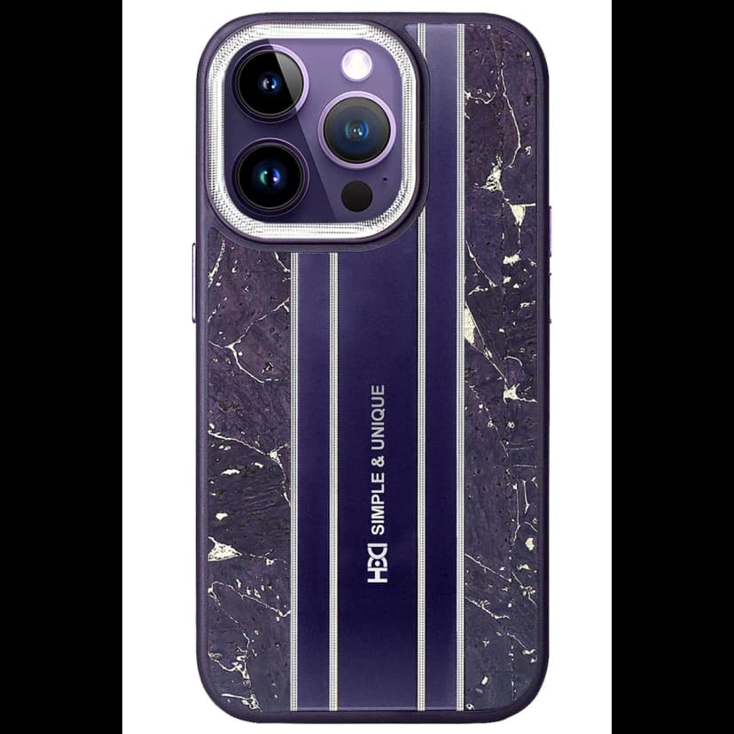 HDD Apple iPhone 15 Pro Max Kılıf HBC-188 Astra Kapak - Derin Mor