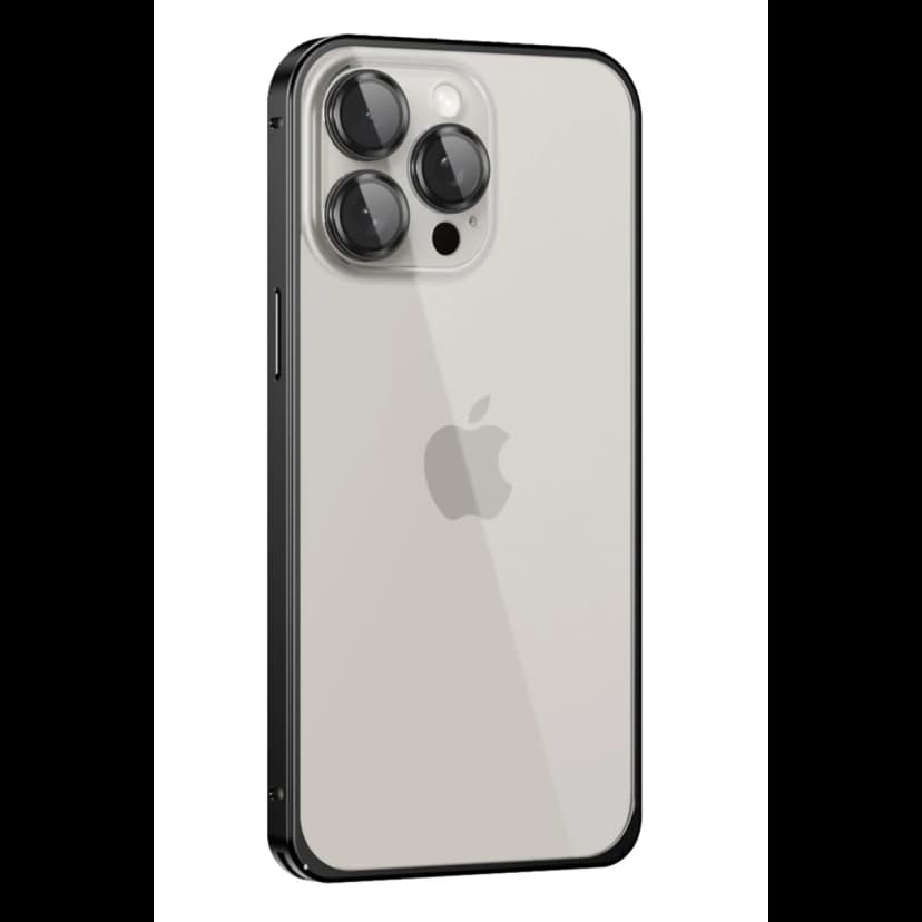 Joko Apple iPhone 15 Pro Max Metal Bumper Mat Kapak - Siyah