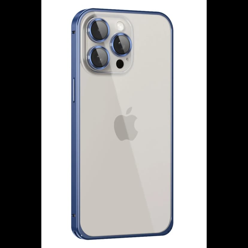 Joko Apple iPhone 15 Pro Max Metal Bumper Mat Kapak - Lacivert