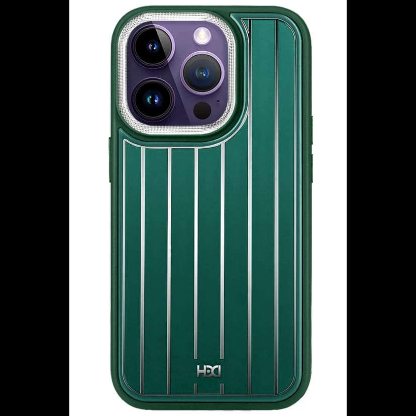 HDD Apple iPhone 15 Pro Kılıf HBC-190 Kolaj Kapak - Koyu Yeşil