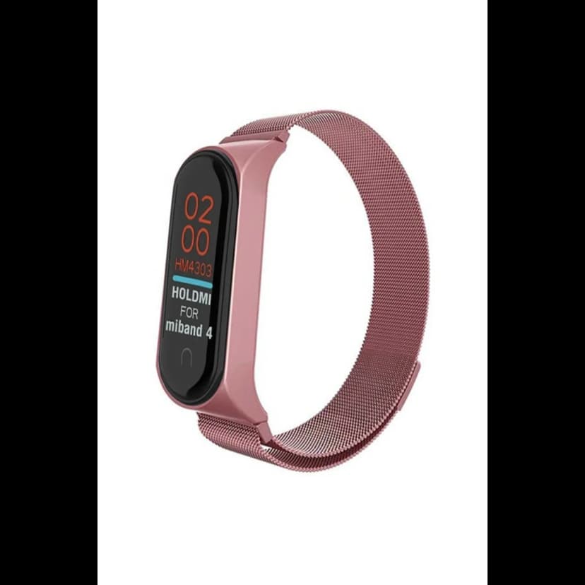 Newface Xiaomi Mi Band 4 Metal Mıknatıslı Kordon - Rose