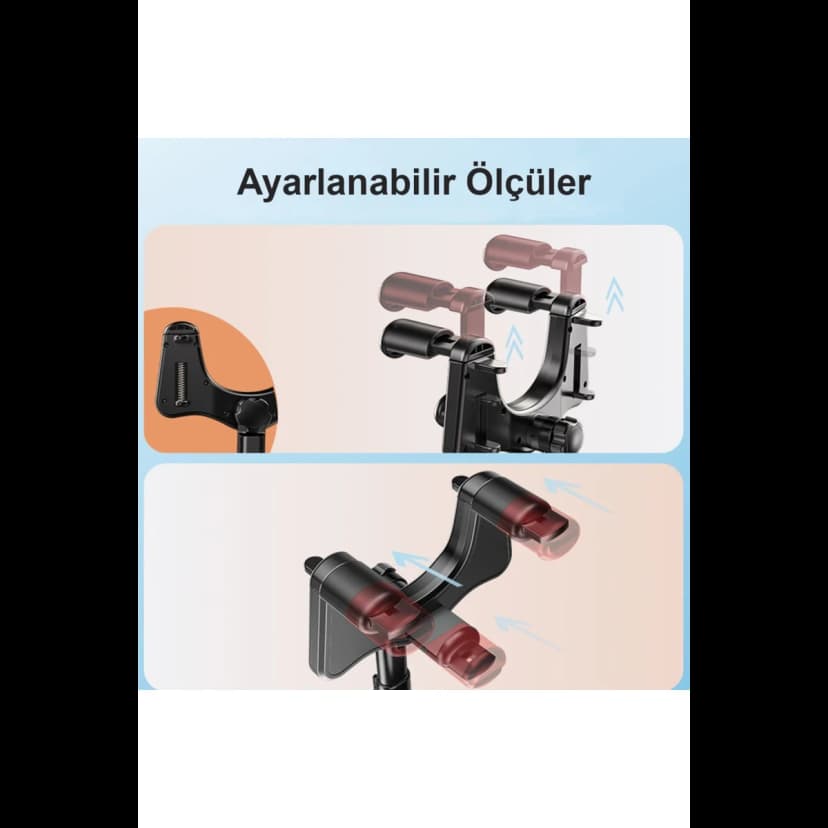 Yesido C196 Dikiz Aynasına Sabitlenen Ayarlanabilir Araç Tutucu - Siyah