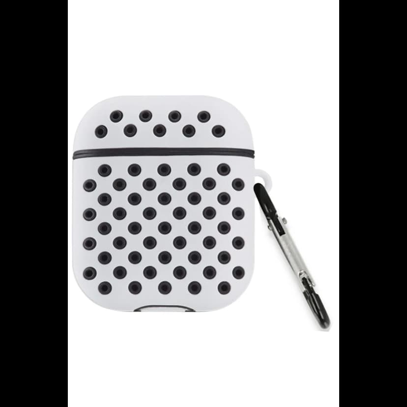 Newface Apple Airpods 2 (2.nesil) Spor Delikli Kılıf - Gri-Siyah