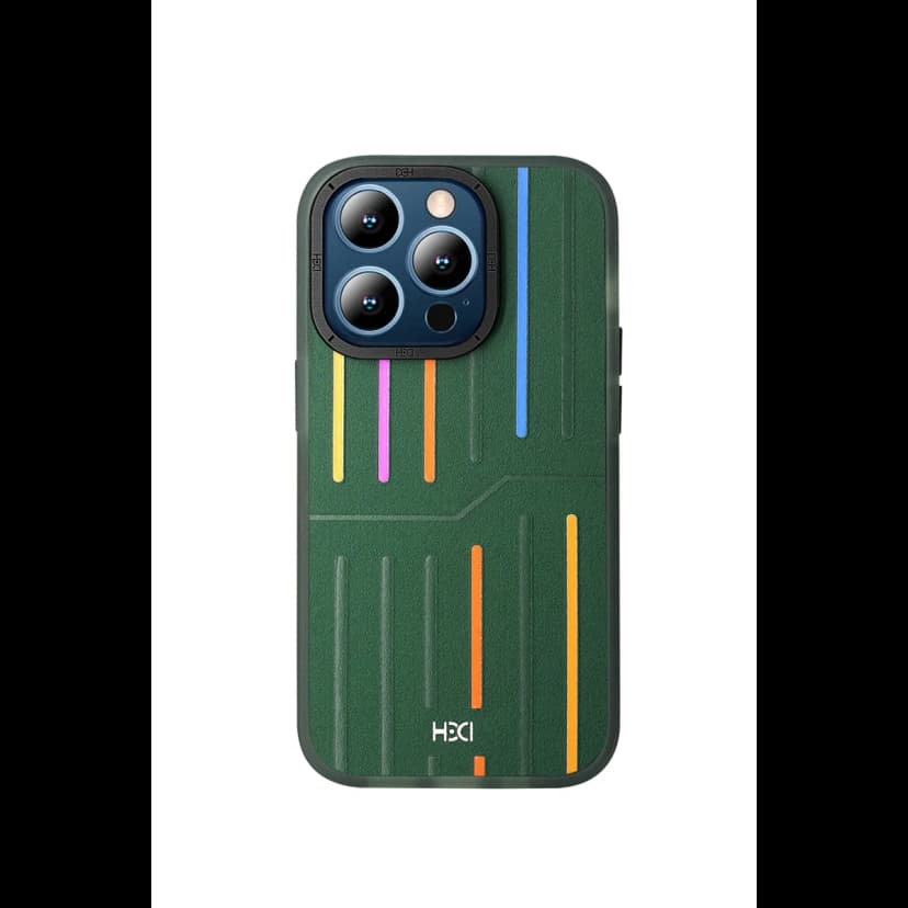 HDD Apple iPhone 14 Pro Max Kılıf HBC-221 Roma Kapak - Koyu Yeşil