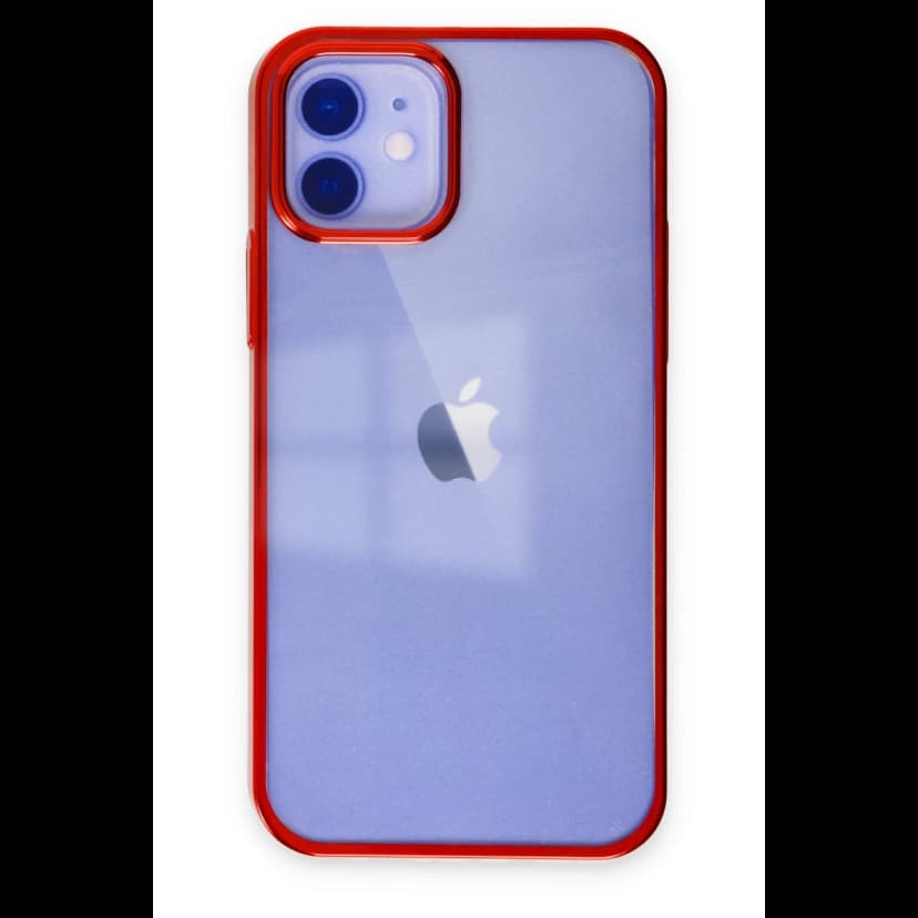 Newface Apple iPhone 12 Kılıf Element Silikon - Kırmızı