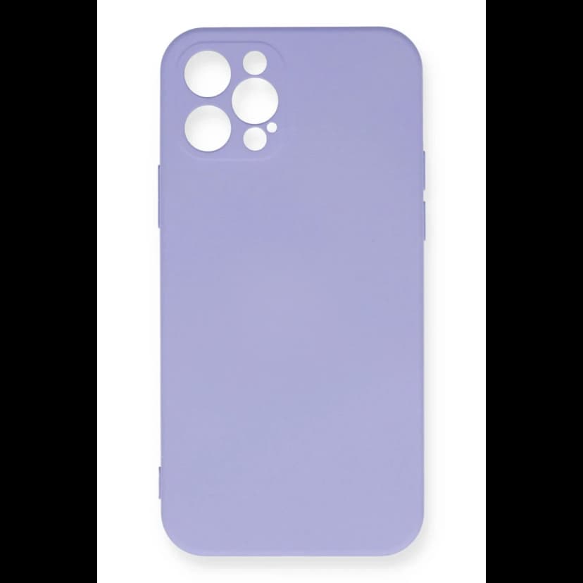 Newface Apple iPhone 12 Pro Max Kılıf Nano içi Kadife Silikon - Lila