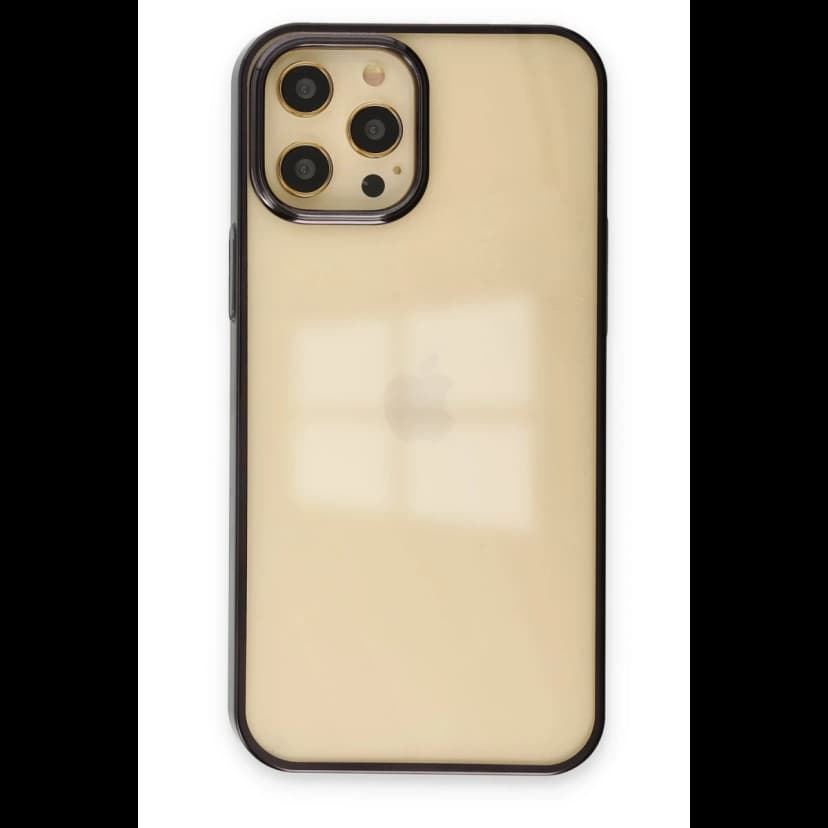 Newface Apple iPhone 12 Pro Max Kılıf Element Silikon - Siyah