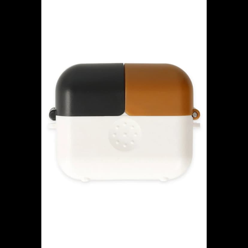 Newface Apple Airpods 3 (3.nesil) Basmalı Kılıf - Beyaz-Siyah-Kahverengi