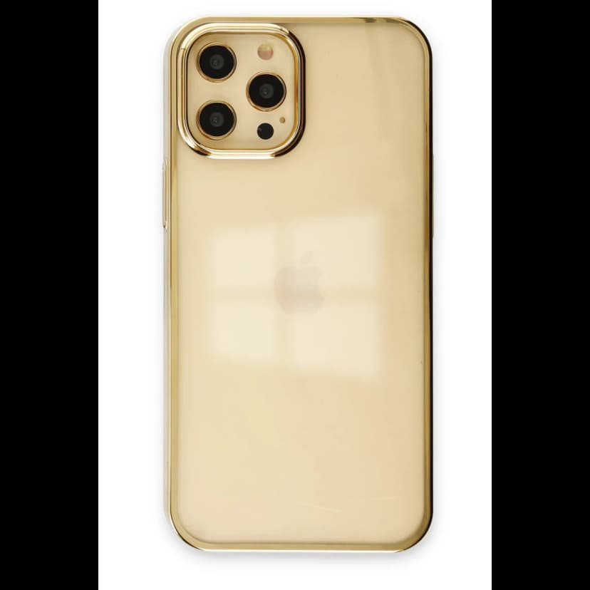 Newface Apple iPhone 12 Pro Max Kılıf Element Silikon - Gold