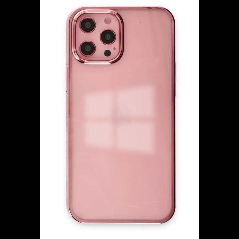 Newface Apple iPhone 12 Pro Max Kılıf Element Silikon - Pembe