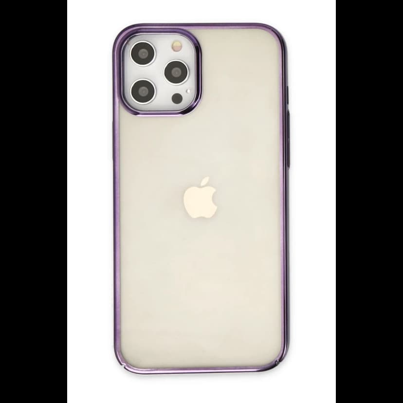 Newface Apple iPhone 12 Pro Max Kılıf Element Silikon - Mor