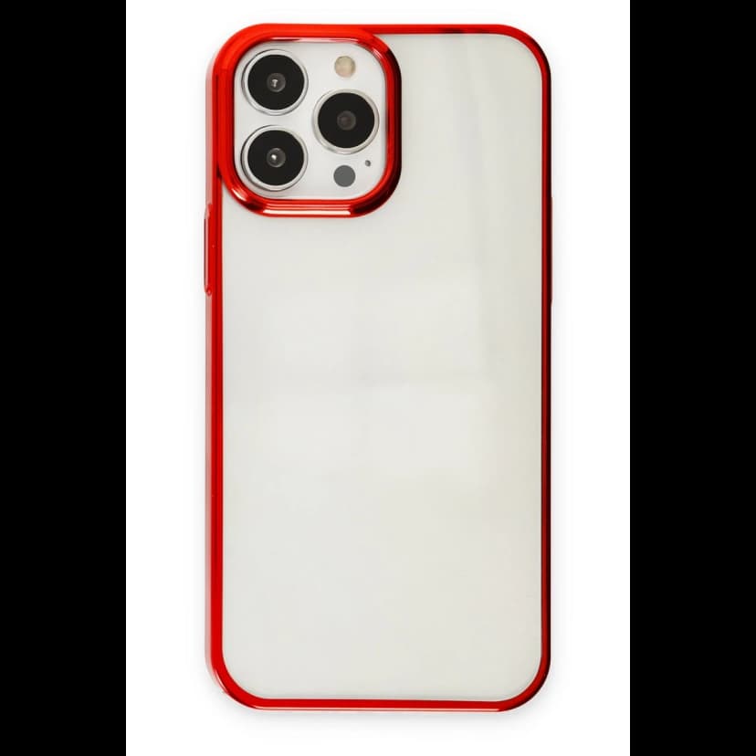 Newface Apple iPhone 13 Pro Kılıf Element Silikon - Kırmızı