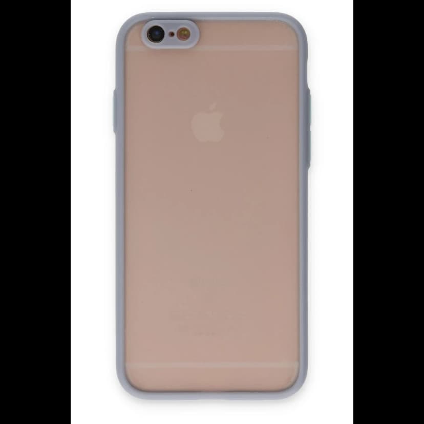 Newface Apple iPhone 6 Kılıf Montreal Silikon Kapak - Gri