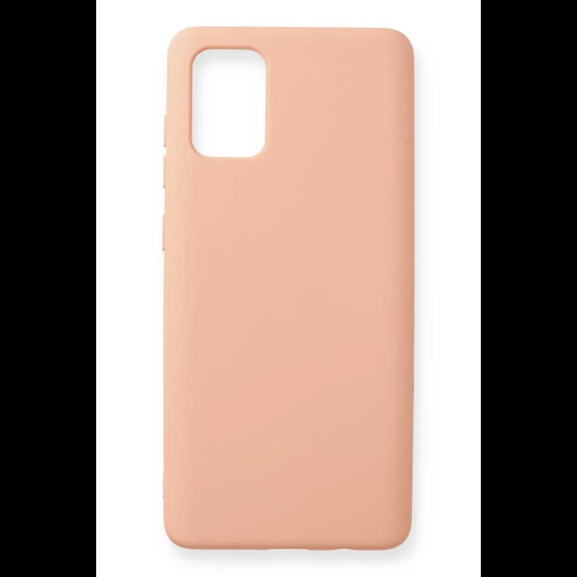 Newface Samsung Galaxy A71 Kılıf Nano içi Kadife Silikon - Pudra