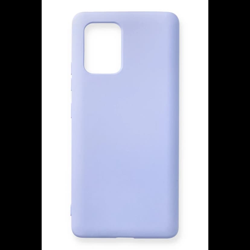 Newface Samsung Galaxy A91 / S10 Lite Kılıf Nano içi Kadife Silikon - Lila