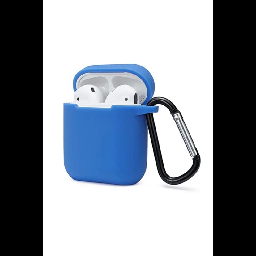Newface Apple Airpods 2 (2.nesil) Sert Silikon Kılıf - Mavi