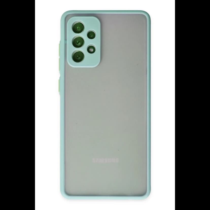 Newface Samsung Galaxy A72 Kılıf Montreal Silikon Kapak - Turkuaz