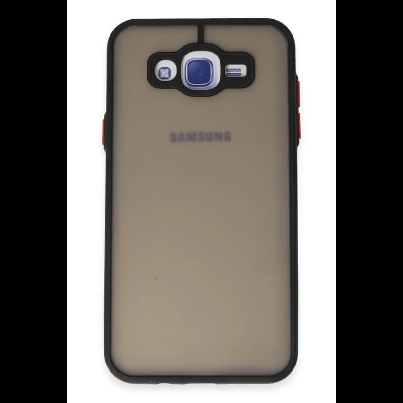 Newface Samsung Galaxy J7 Kılıf Montreal Silikon Kapak - Siyah