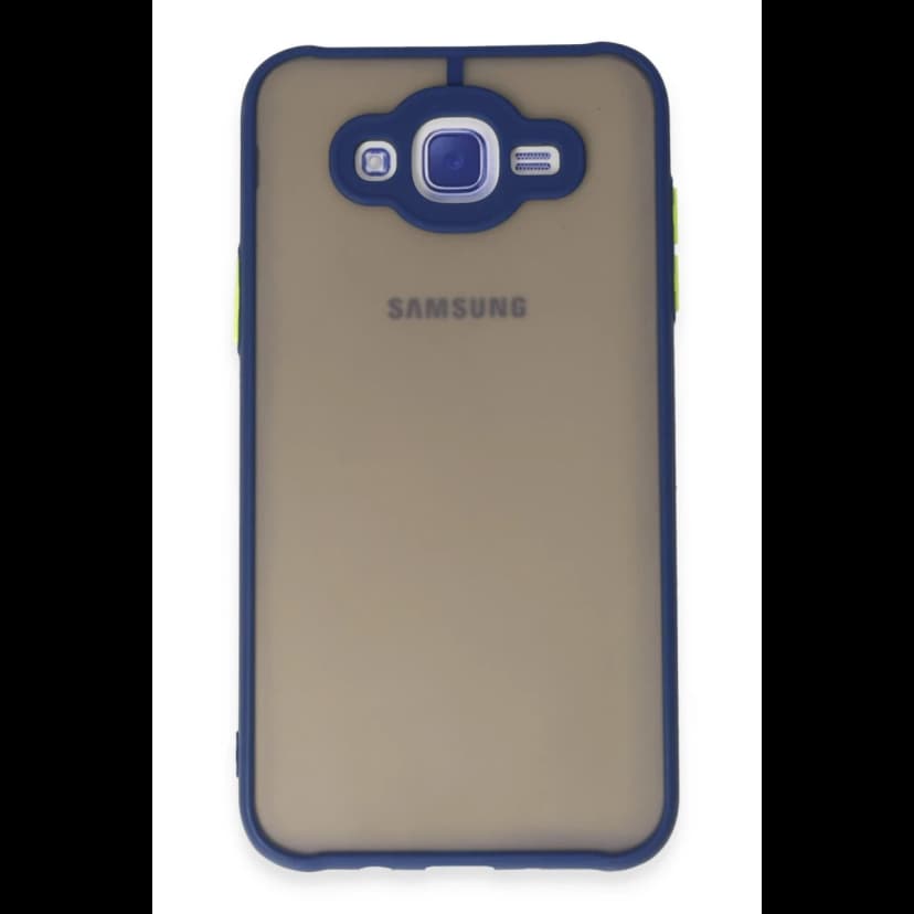 Newface Samsung Galaxy J7 Kılıf Montreal Silikon Kapak - Lacivert