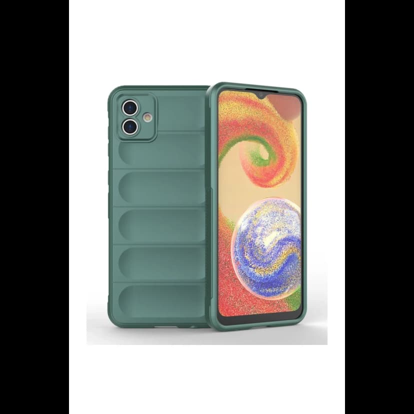 Newface Samsung Galaxy A04E Kılıf Optimum Silikon - Koyu Yeşil