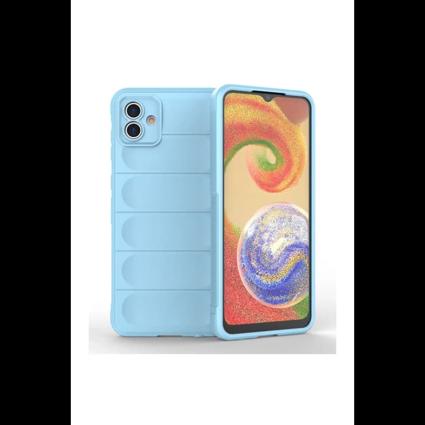 Newface Samsung Galaxy A04E Kılıf Optimum Silikon - Sky Blue