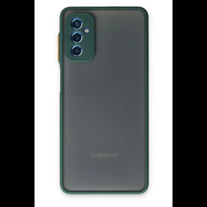 Newface Samsung Galaxy M52 5G Kılıf Montreal Silikon Kapak - Yeşil