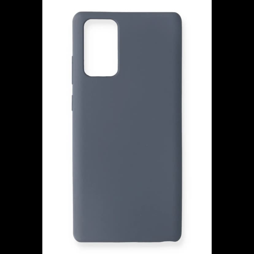 Newface Samsung Galaxy Note 20 Kılıf Nano içi Kadife Silikon - Gri
