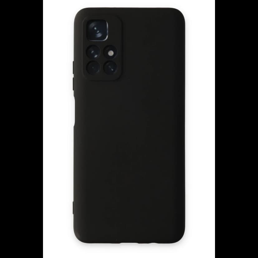Newface Xiaomi Redmi Note 11T Kılıf Nano içi Kadife Silikon - Siyah