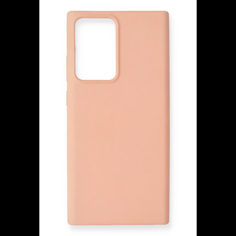 Newface Samsung Galaxy Note 20 Ultra Kılıf Nano içi Kadife Silikon - Pudra