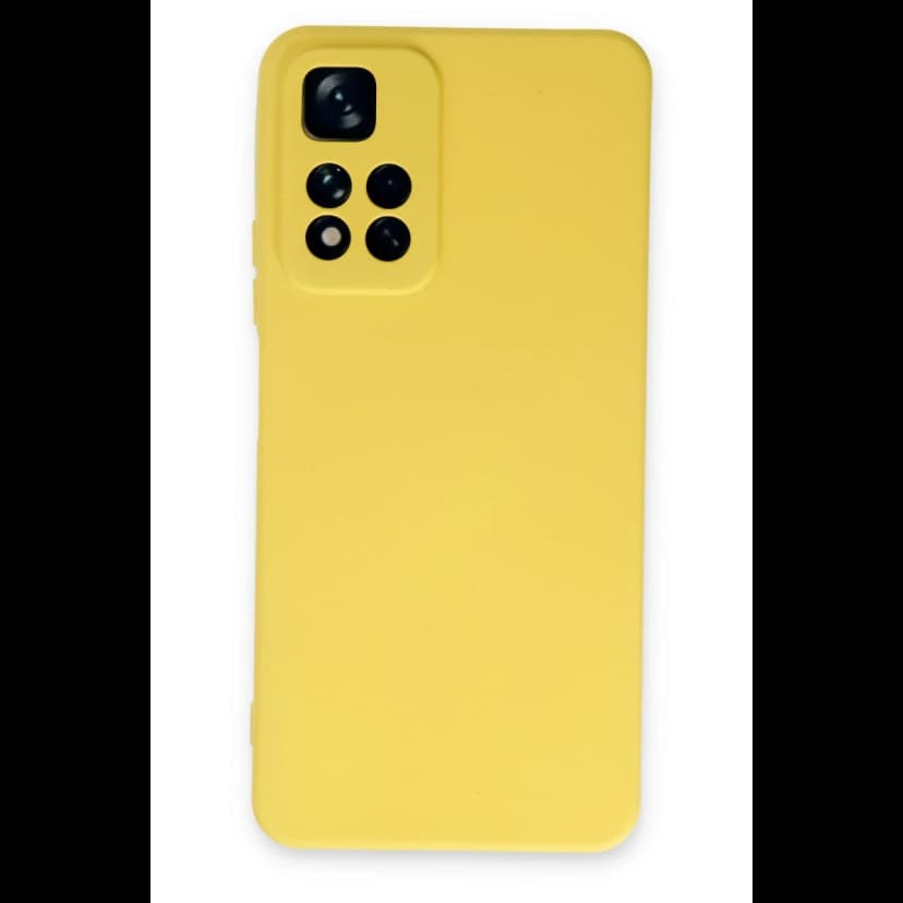 Newface Xiaomi Redmi Note 11 Pro Plus 5G Kılıf Nano içi Kadife Silikon - Sarı