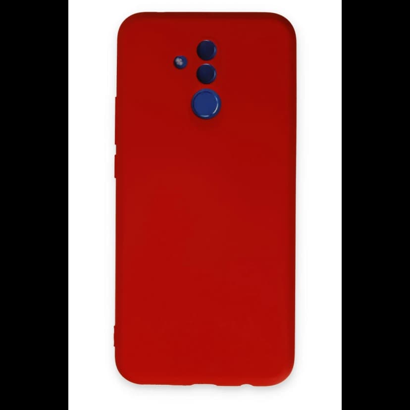 Newface Huawei Mate 20 Lite Kılıf Nano içi Kadife Silikon - Kırmızı