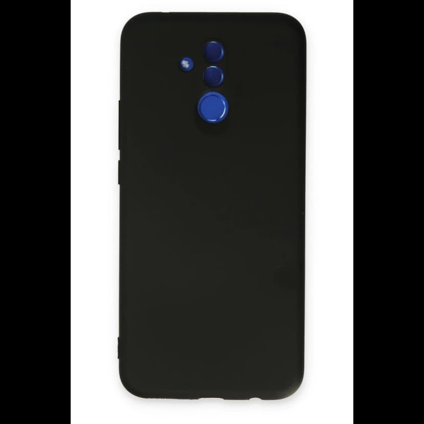 Newface Huawei Mate 20 Lite Kılıf Nano içi Kadife Silikon - Siyah