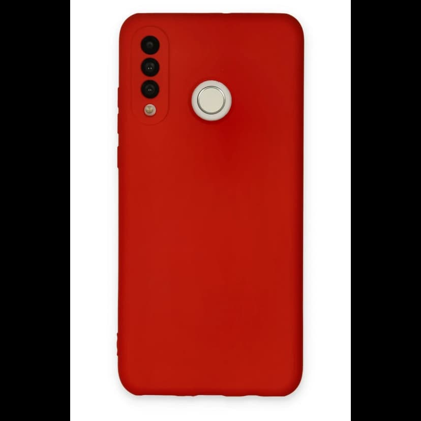 Newface Huawei P30 Lite Kılıf Nano içi Kadife Silikon - Kırmızı