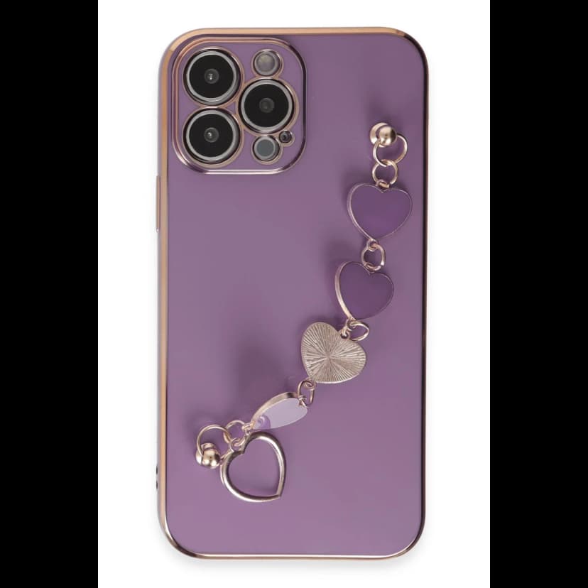 Newface Apple iPhone 14 Pro Kılıf Esila Silikon - Mor